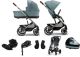 Cybex Balios S Lux 2.0 SET XL - wózek wielofunkcyjny, zestaw 7w1 z fotelikiem Cloud G i-Size, bazą i akcesoriami | TPE strom blue