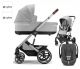 CYBEX BALIOS S LUX 2.0 wózek 3w1 z fotelikiem CLOUD G i-Size + Adaptery-Lava Grey (Silver Frame)