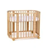 Waldin Łóżeczko 5w1 z opcją kołyski NATURAL